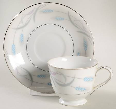 Royal Wheat Footed Demitasse Cup & Saucer Set