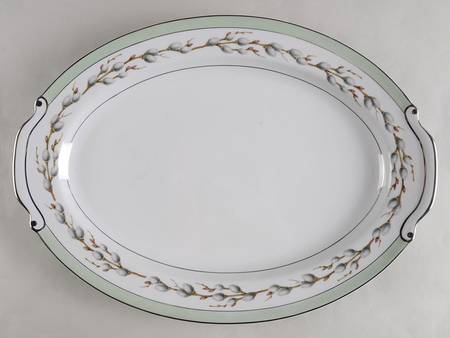 Silver Willow 16" Oval Serving Platter