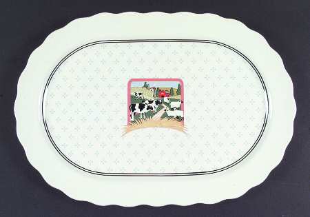 Vandor Country 15" Oval Serving Platter