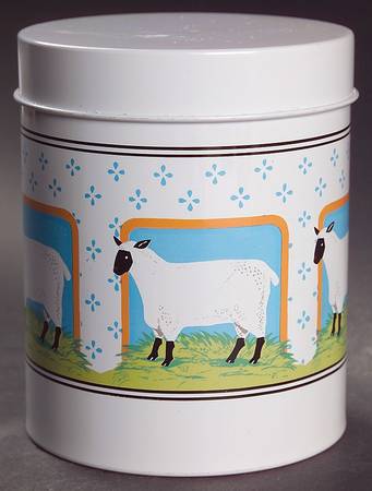 Vandor Country Medium Metal Canister & Lid
