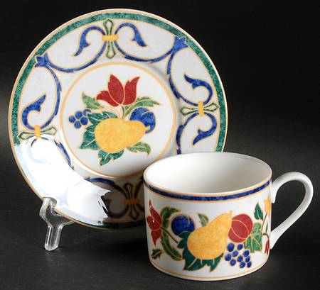 Capri Flat Cup & Saucer Set