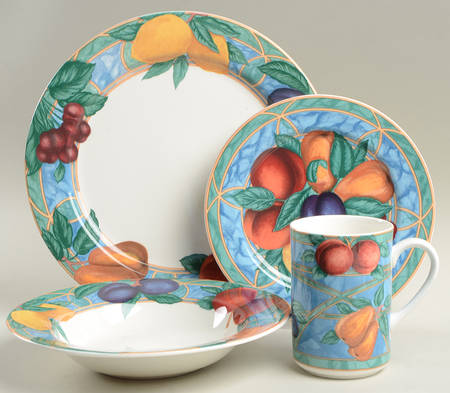 Forbidden Fruit 4 Piece Place Setting by Victoria & Beale