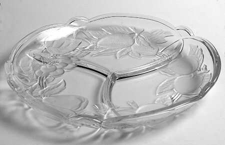 Forbidden Fruit 3-Sectioned Glassware Platter by Victoria & Beale