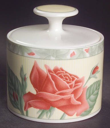 Misty Rose Sugar Bowl & Lid