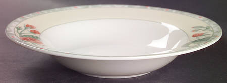 Misty Rose Rim Soup Bowl
