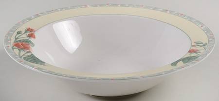 Misty Rose 10" Round Vegetable Bowl