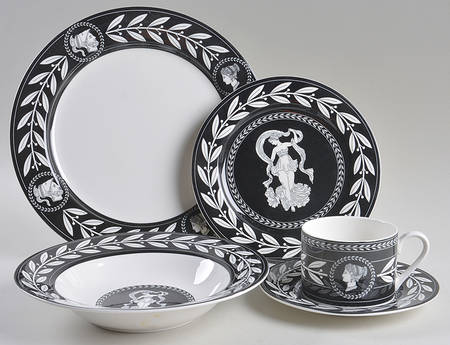 Olympia Black 5 Piece Place Setting