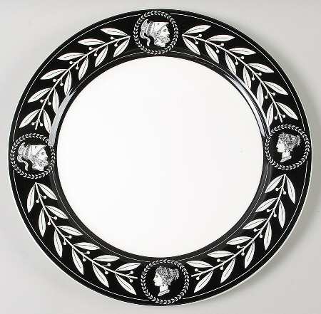 Olympia Black 12" Chop Plate (Round Platter)