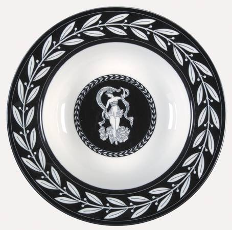 Olympia Black Rim Soup Bowl