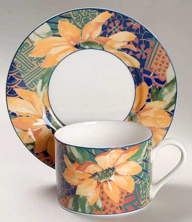 Sonata Flat Cup & Saucer Set