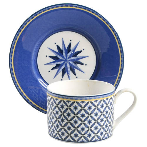 Williamsburg Flat Cup & Saucer Set by Victoria & Beale