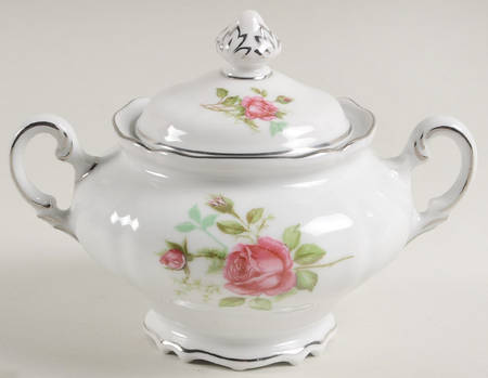 Provincial Rose (Germany) Sugar Bowl & Lid