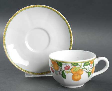 Algarve Flat Cup & Saucer Set