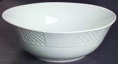 Basket Weave 9" Salad Serving Bowl