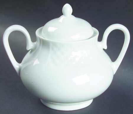 Basket Weave Sugar Bowl & Lid