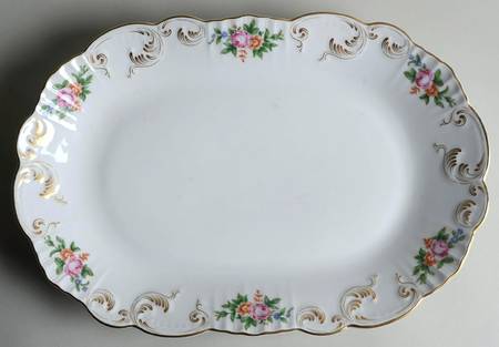 Bouquet 14" Oval Serving Platter