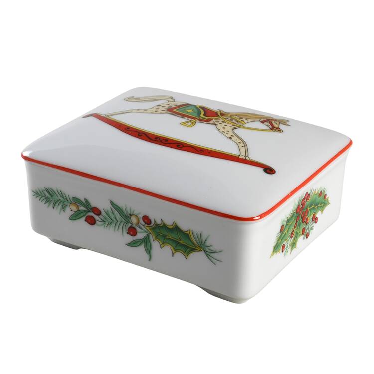 Christmas Magic 4" Rectangular Box & Lid by Vista Alegre