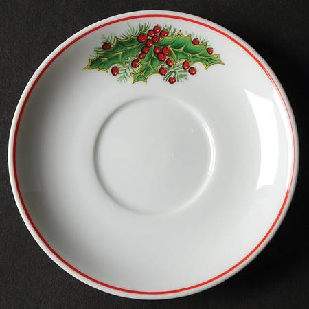 Christmas Magic Saucer for Flat Demitasse Cup