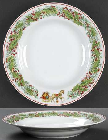 Christmas Magic Large Rim Soup Bowl