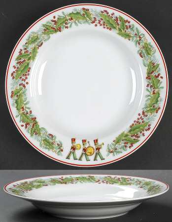 Christmas Magic Large Rim Soup Bowl