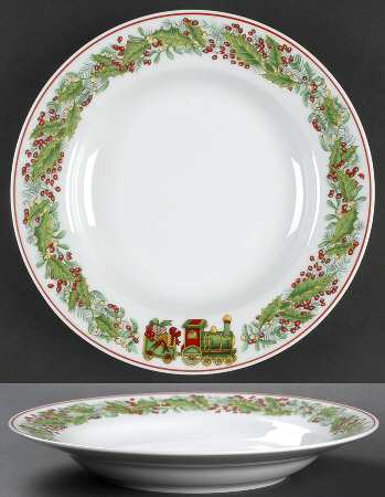 Christmas Magic Large Rim Soup Bowl