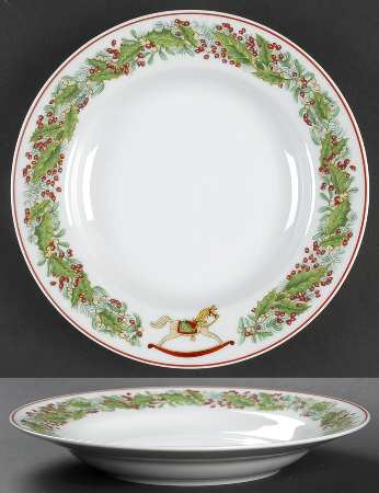 Christmas Magic Large Rim Soup Bowl
