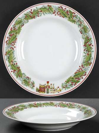 Christmas Magic Large Rim Soup Bowl