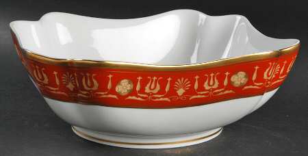 Empire Red 9" Square Salad Serving Bowl
