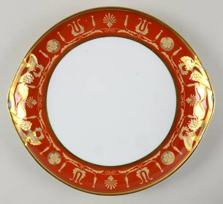 Empire Red Handled Cake Plate