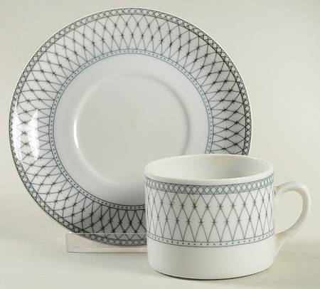Galeria Flat Cup & Saucer Set