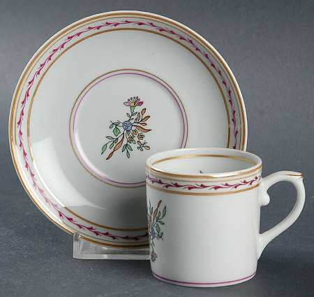 Indias Flat Demitasse Cup & Saucer Set