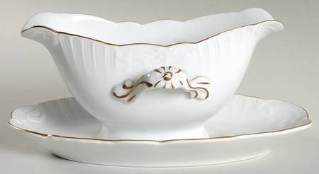 Manueline Gold Gravy Boat & Underplate