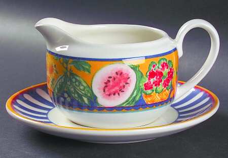 Market Place Gravy Boat & Underplate