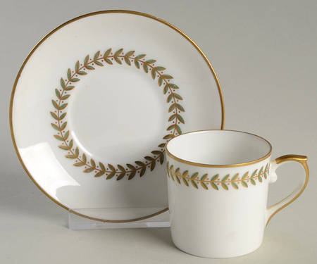 Maria Flat Demitasse Cup & Saucer Set