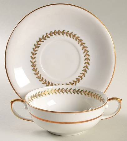 Maria Flat Cream Soup Bowl & Saucer Set