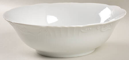 Manueline White 10" Round Vegetable Bowl