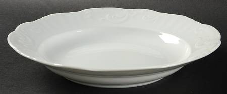 Manueline White Large Rim Soup Bowl