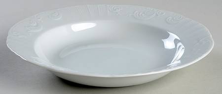 Manueline White Rim Soup Bowl