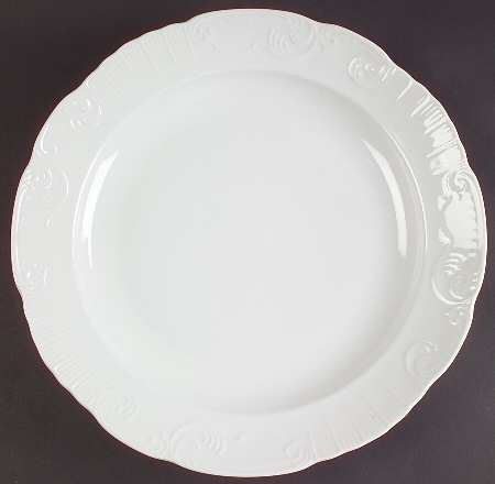 Manueline White 13" Chop Plate (Round Platter)