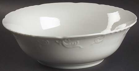 Manueline White 9" Round Vegetable Bowl