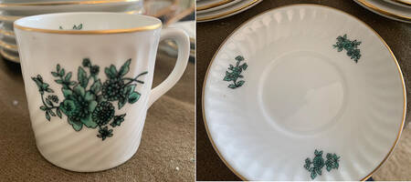 Olivia Flat Demitasse Cup & Saucer Set