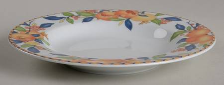 Pomegranate Large Rim Soup Bowl
