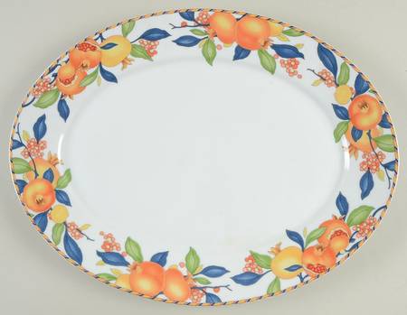 Pomegranate 14" Oval Serving Platter