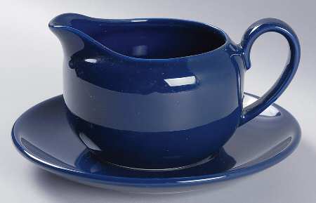 Prisma Royal Blue (Oxford Blue) Gravy Boat & Underplate