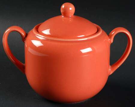 Prisma Coral Sugar Bowl & Lid