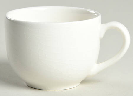Prisma White Flat Demitasse Cup
