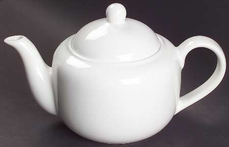 Prisma White Teapot & Lid