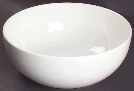 Prisma White 10" Large Salad Serving Bowl