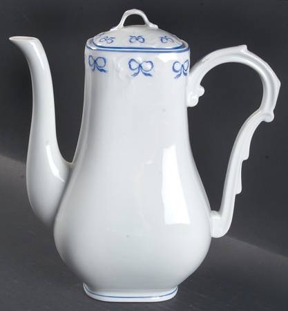 Ruban Blue Coffee Pot & Lid