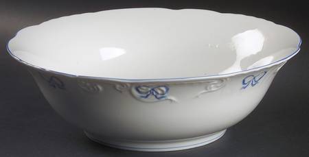 Ruban Blue 10" Round Vegetable Bowl